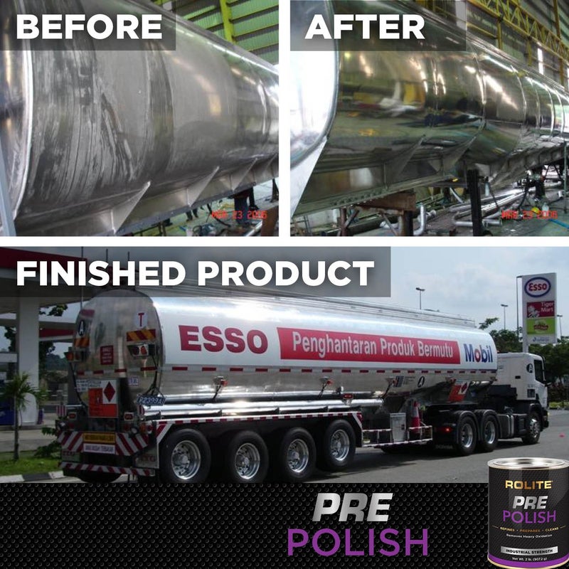 Rolite Pre-Polish Paste, 1 lb, Stain and Oxidation Remover for Corroded, Heavily Oxidized Metals, Clear Coated, Gel-Coated Surfaces, Restores Shine to All Metal Surfaces - Image 3